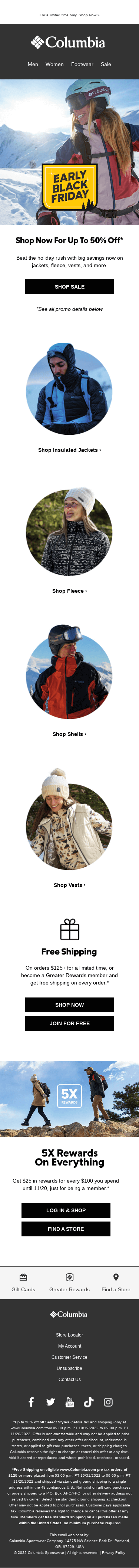 Early Black Friday deals on jackets, vests, and more!