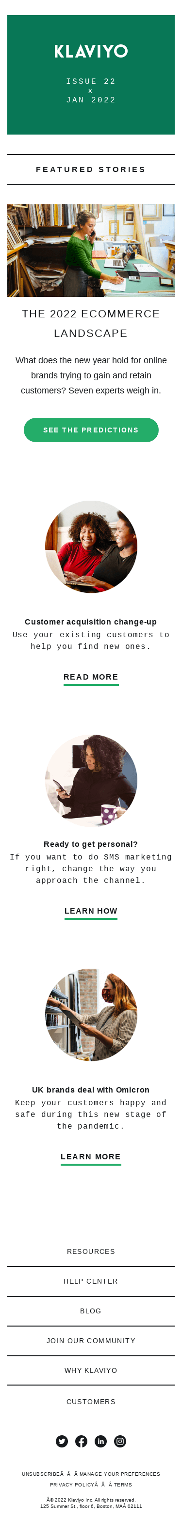 Ecommerce predictions for 2022