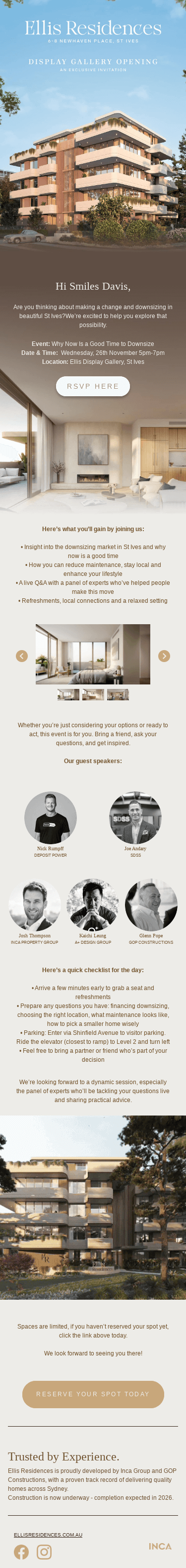 Ellis Residences - Ready to explore downsizing in St Ives? Join us soon!