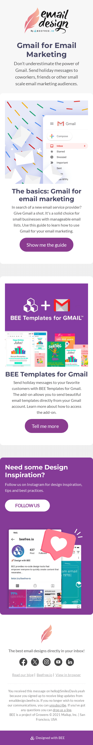 Email Design Blog | BEE Templates for Gmail