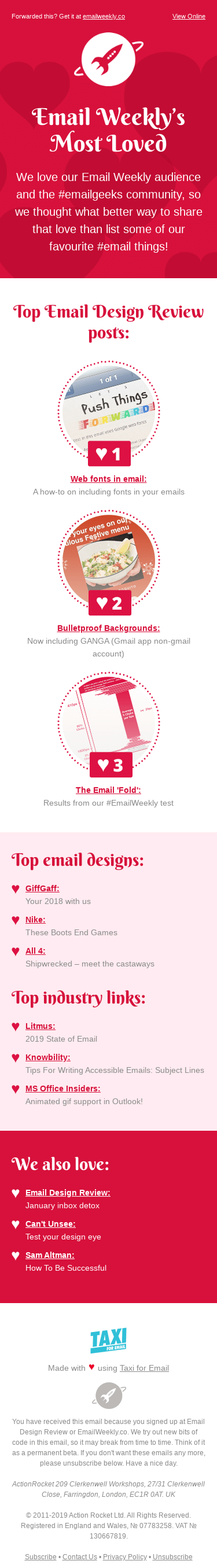 EmailWeekly #213: Email Weekly love ❤️️