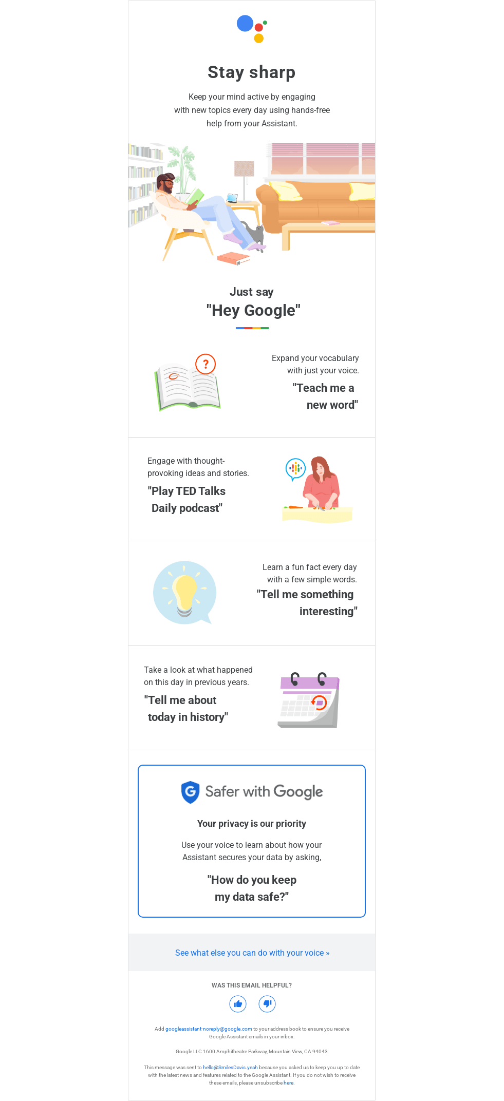 Embrace your sense of curiosity