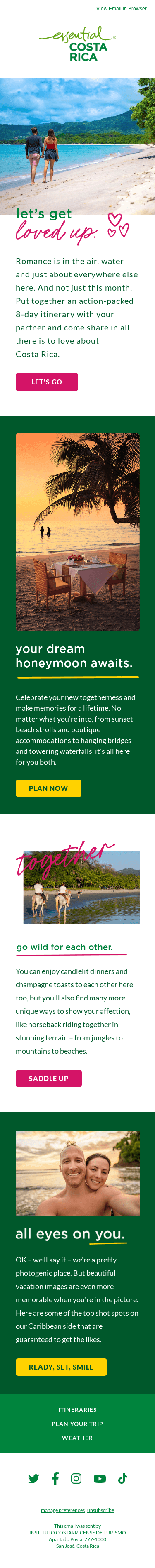 Enjoy Time Together in Costa Rica 💚