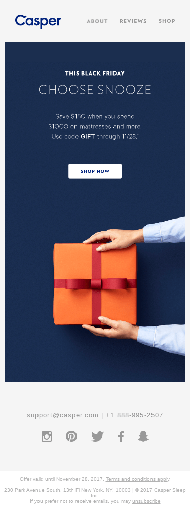 Every Friday is Black Friday when your eyes are closed. Because you’re napping.