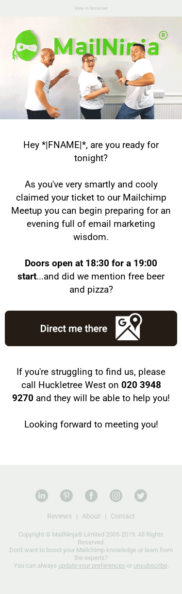 Excited for tonight Email Geek? 👋