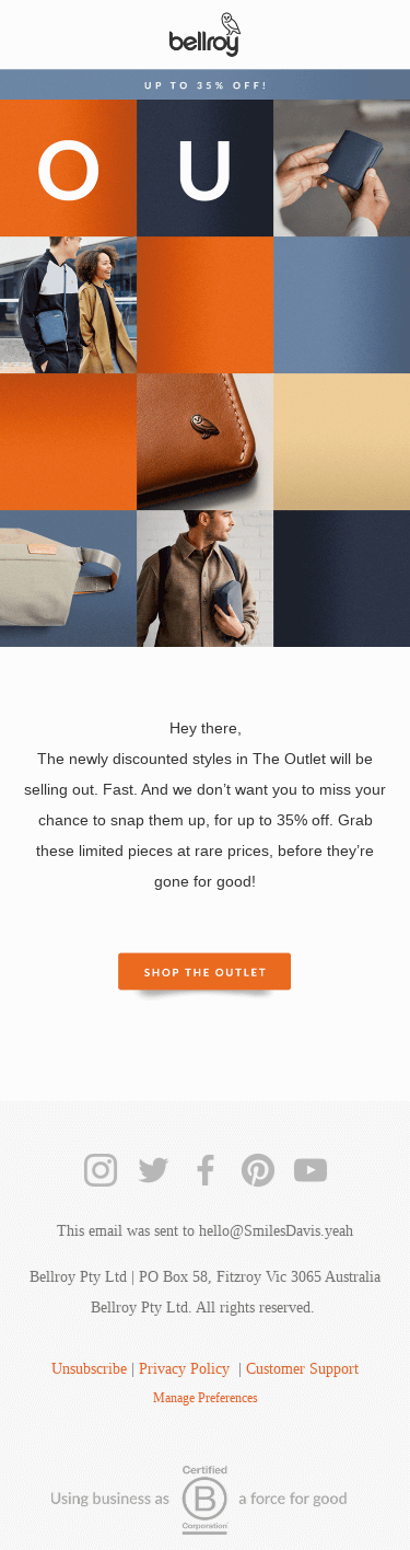 Exclusive first access.