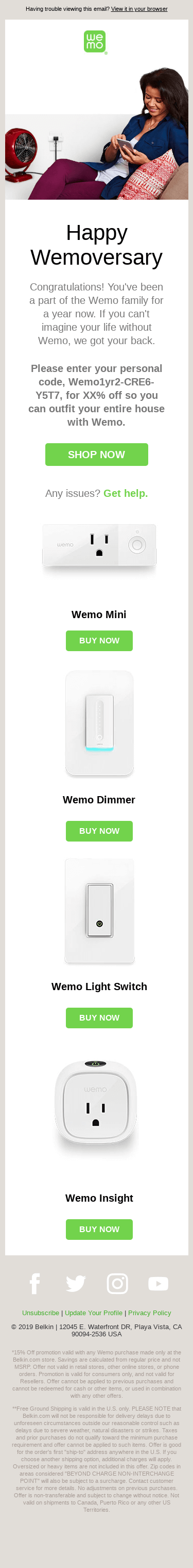 Exclusive gift for your 1-year anniversary