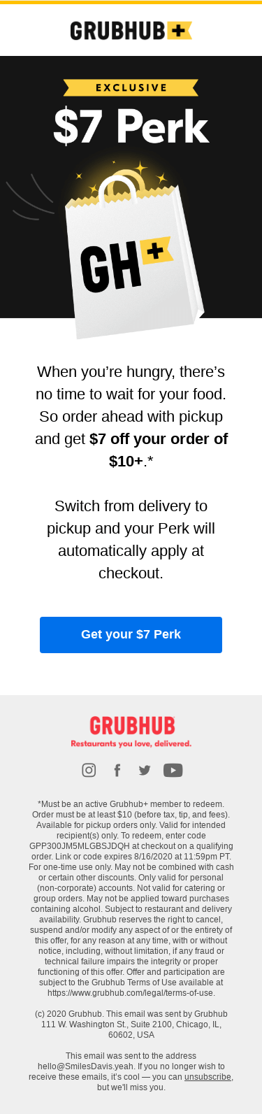 Exclusive: Skip the wait with a $7 pickup Perk