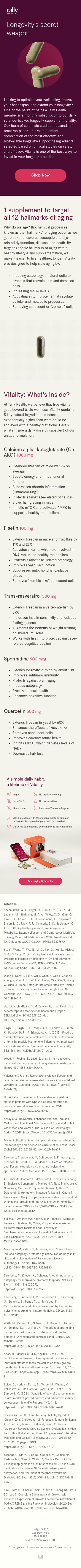 Exclusive to Tally Members: Vitality