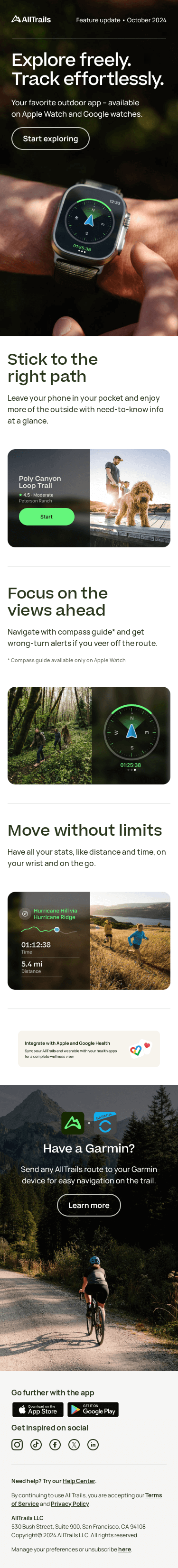 Explore hands-free with AllTrails