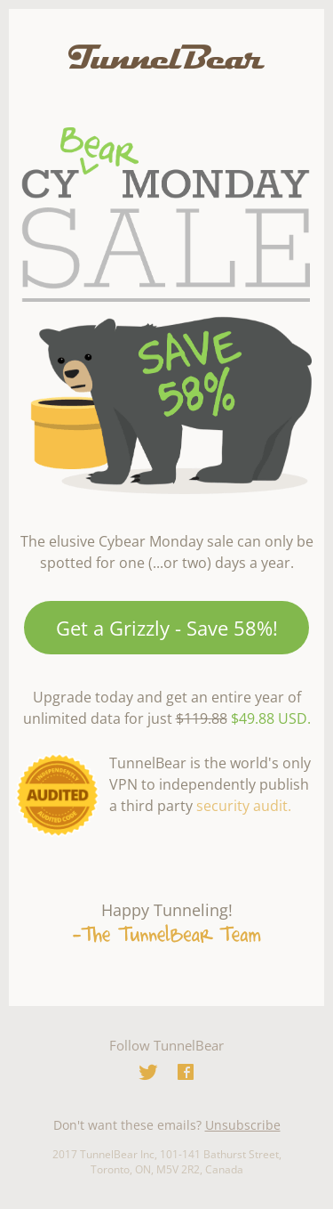 Extended CyBear Monday Sale!