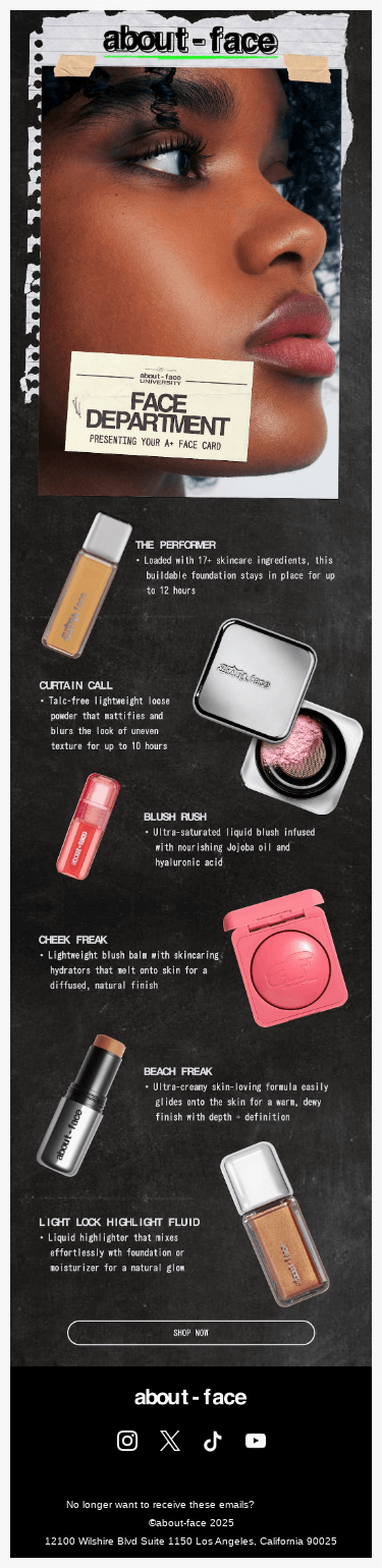 FACE (REPORT) CARD 📄