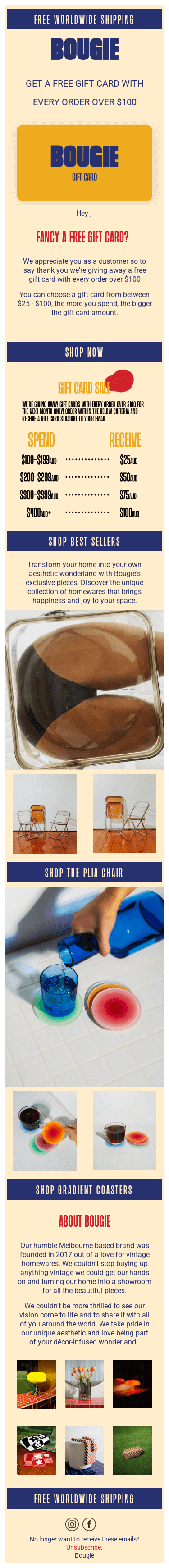 Fancy a Free Gift Card? 🧡