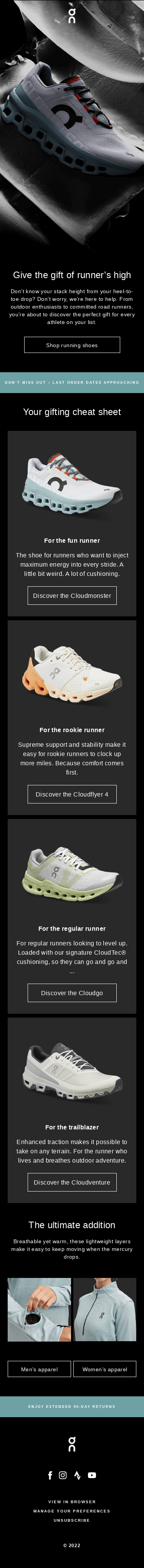 ☁️ Feel-good gifts for runners