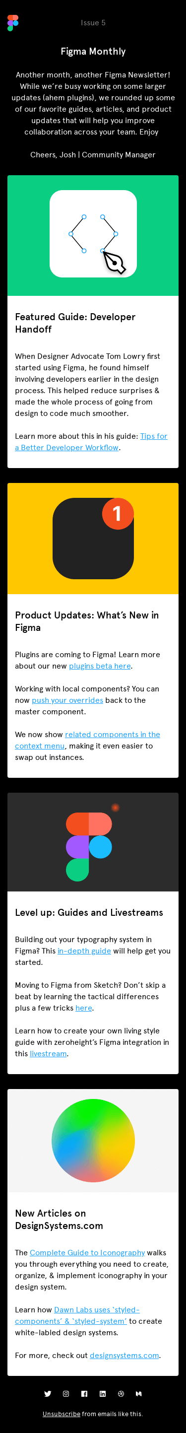 Figma Monthly - Product Updates ✅, New articles on DesignSystems.com 📝, and more! ✨