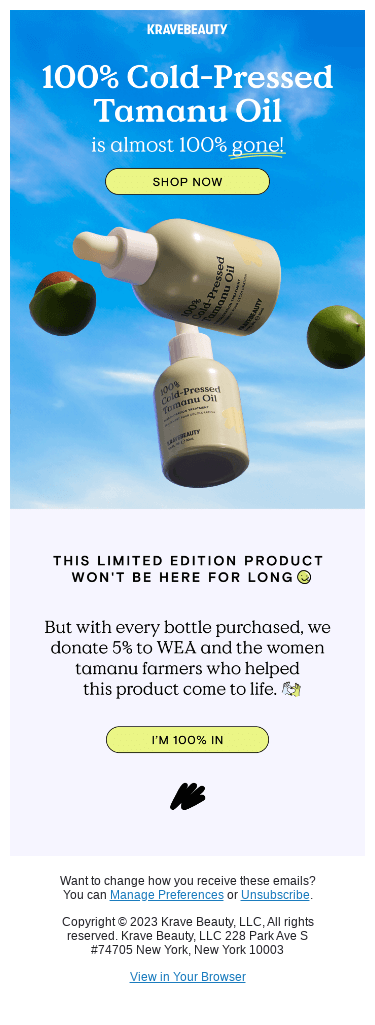 FINAL FEW! Tamanu Oil is Almost Gone 🫣