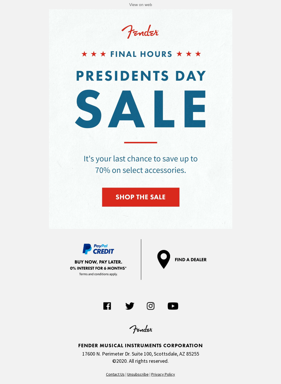 FINAL HOURS | Presidents Day Sale