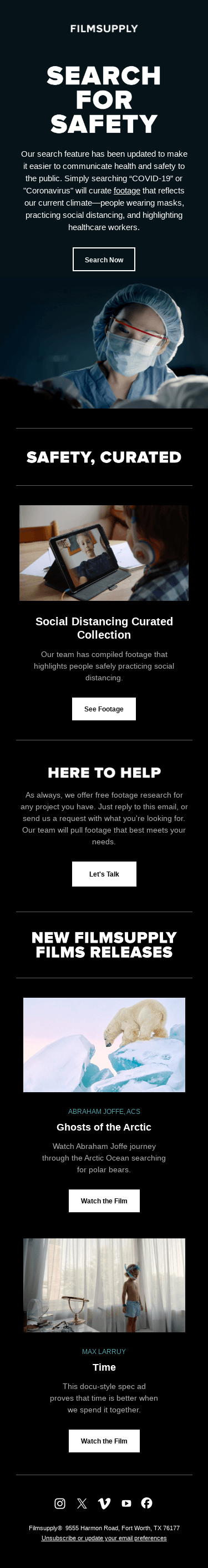 Find footage fast in trying times