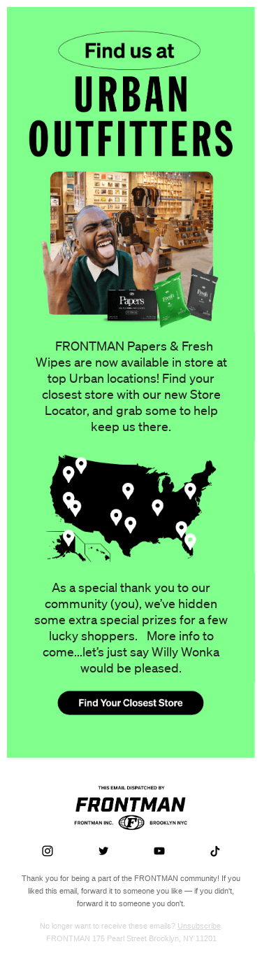 Find the Golden Ticket, win $250 to Urban📍