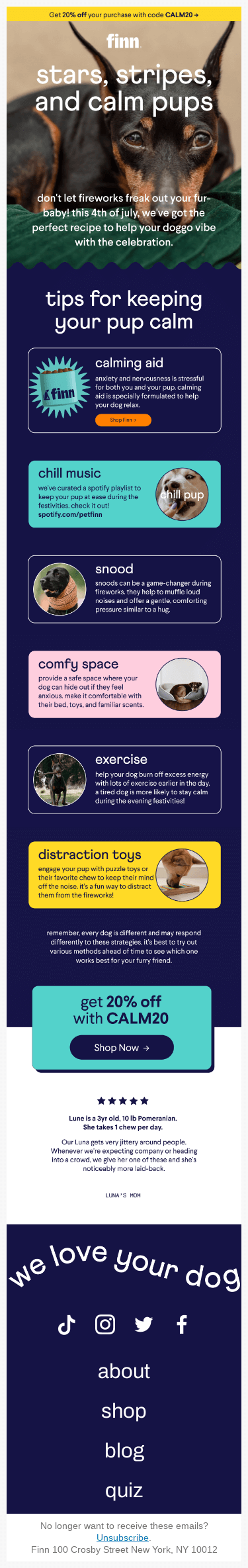 Fireworks aren't fun for everyone 🐶