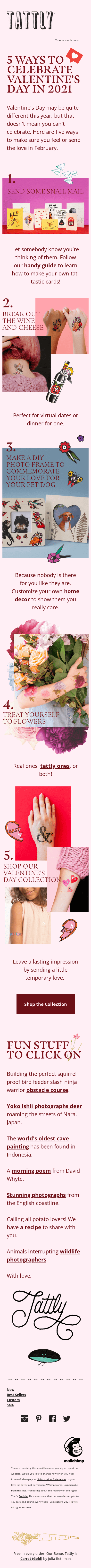 Five Ways to Celebrate Valentine's Day