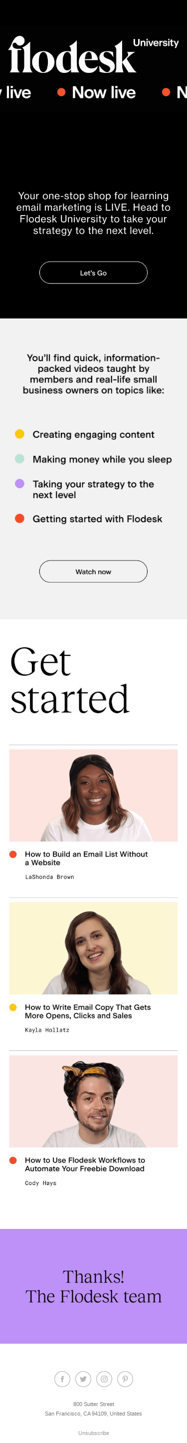 Flodesk University is LIVE!