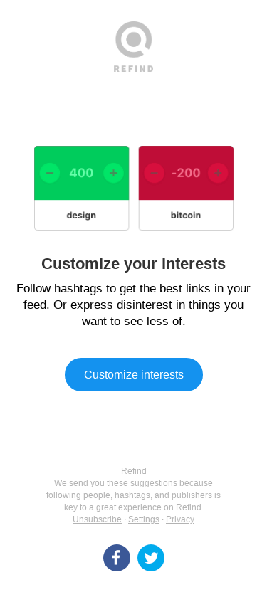 Follow hashtags to get the best in your feed