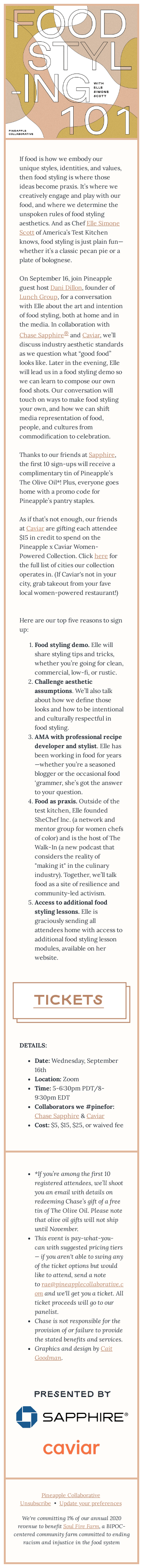 Food Styling 101 ✨