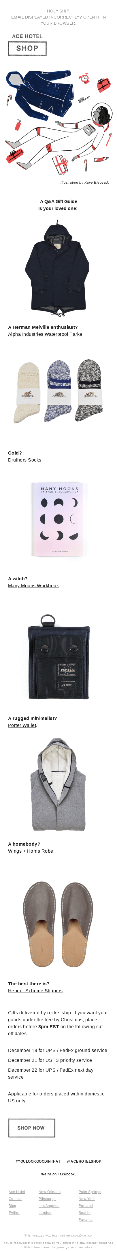 For the _______ who has everything