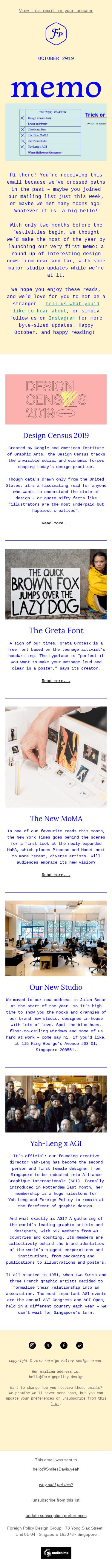 Foreign Policy Design: Memo #1