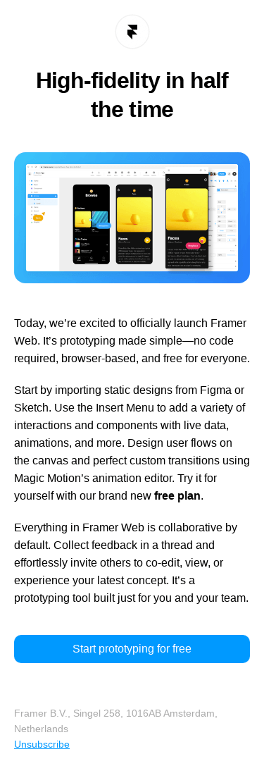 Framer Web is here—get it for free