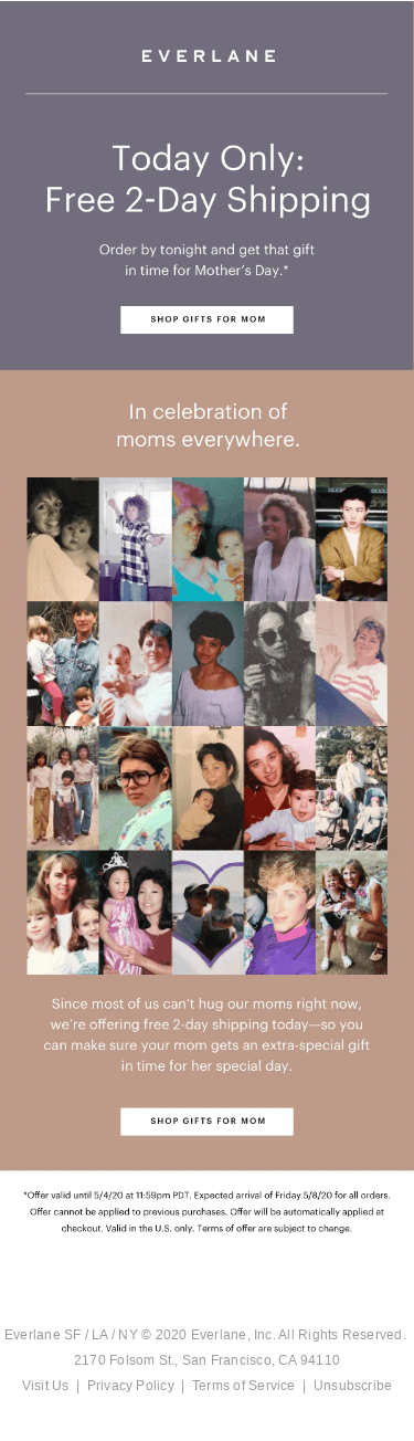 Free 2-Day Shipping—For Mom