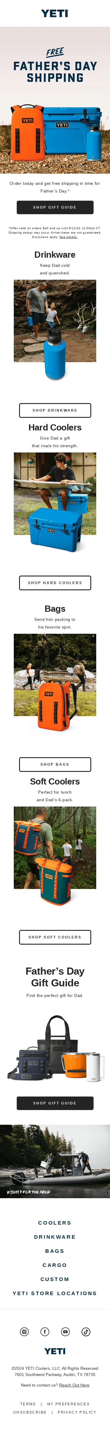 Free Shipping For Father’s Day