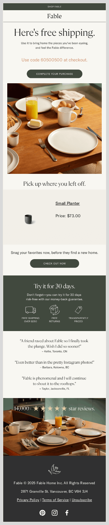 Free Shipping, Just For You 🕊