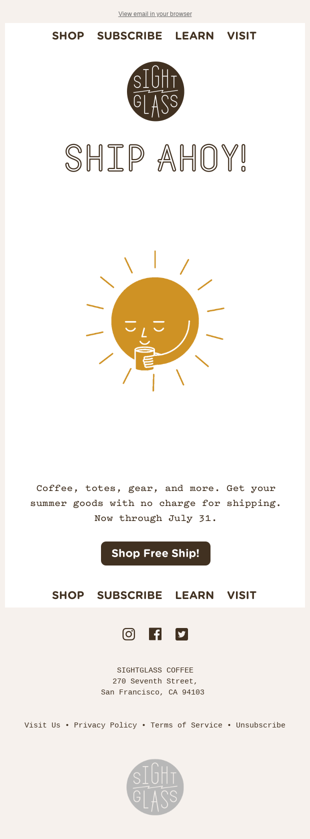 Free Site-Wide Shipping Happening NOW!