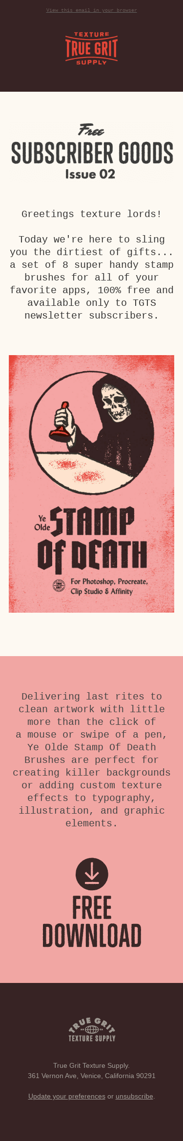 FREE Subscriber Goods Issue 02