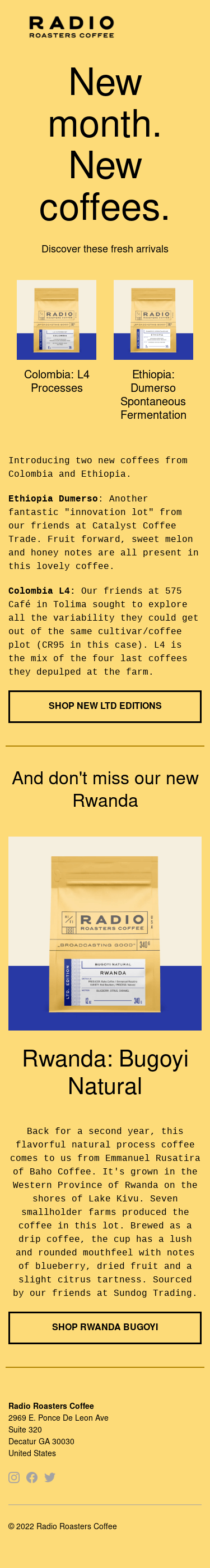 Fresh arrivals for a new season