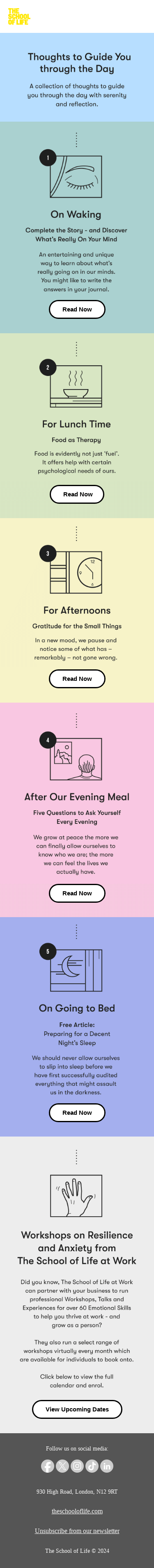 From morning to evening – articles to get you through the day