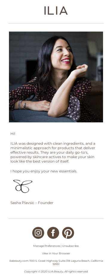 From the desk of Sasha Plavsic...