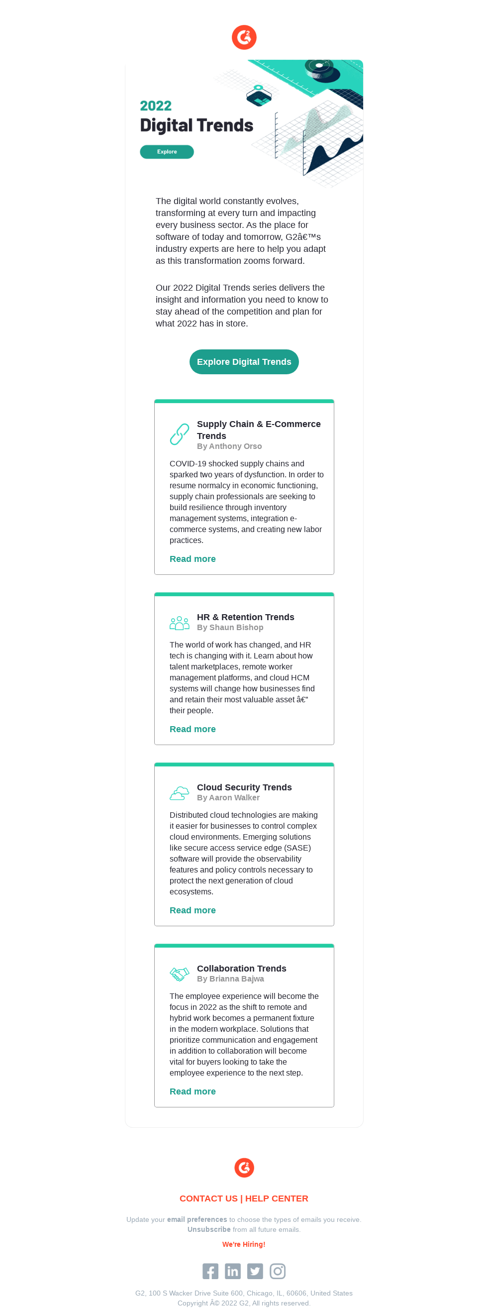 G2’s Digital Trends for 2022