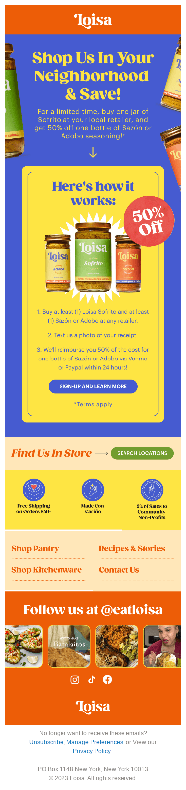 🌱 💥 Get 50% off Sazón or Adobo