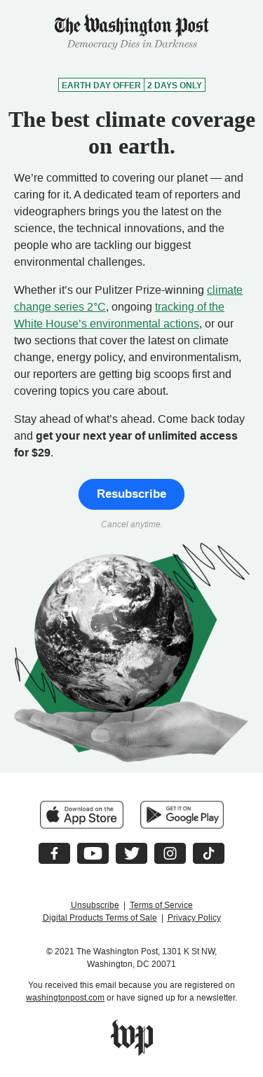 Get essential climate coverage on Earth Day and every day.