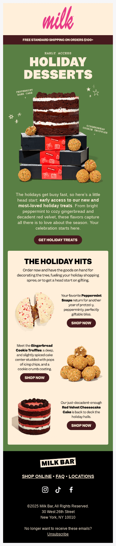 Get first dibs: NEW holiday flavors 🍫