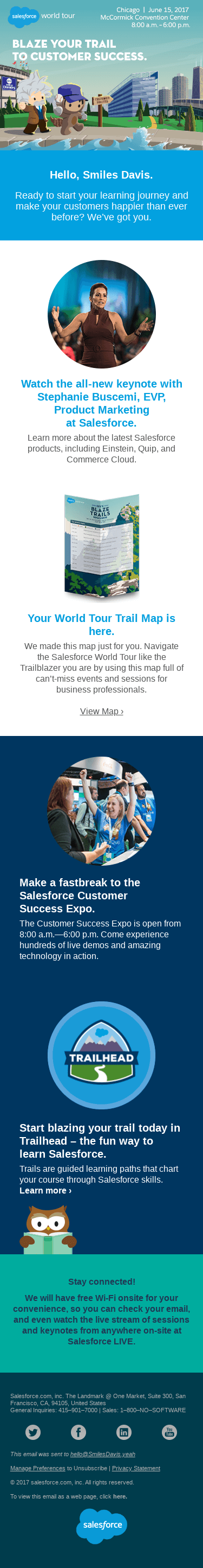 Get ready for the Salesforce World Tour in Chicago