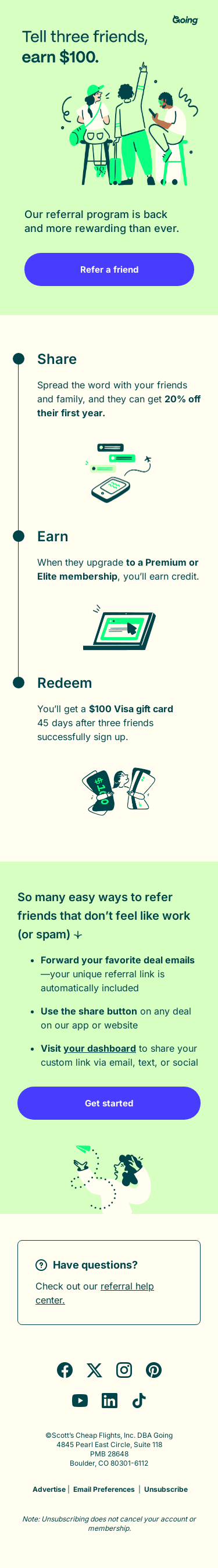 Get real money for helping your friends travel 💰