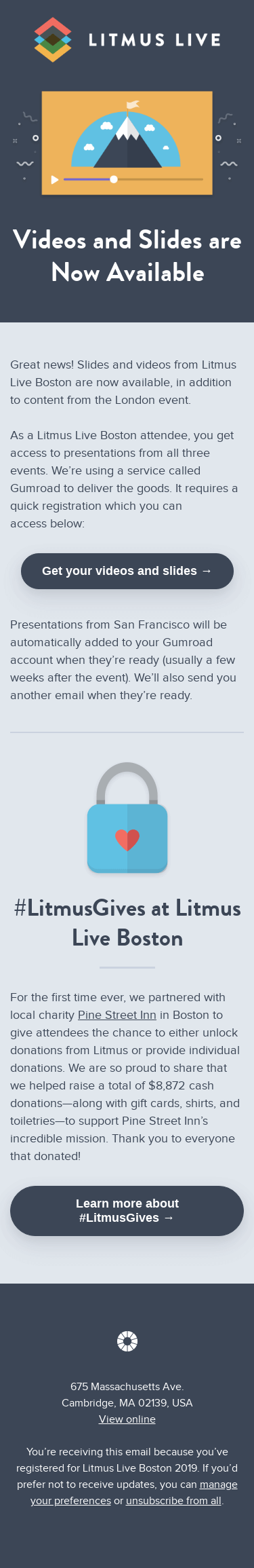 Get your Boston videos and slides