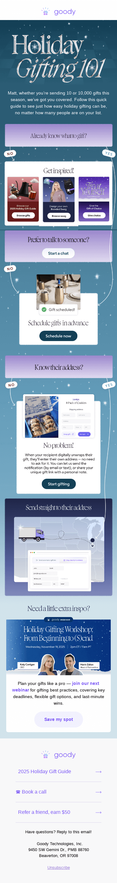 Gift your customers & prospects in minutes