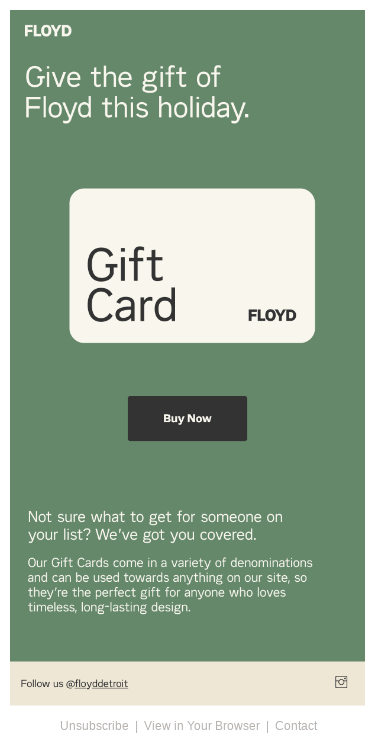 Give the gift of Floyd!