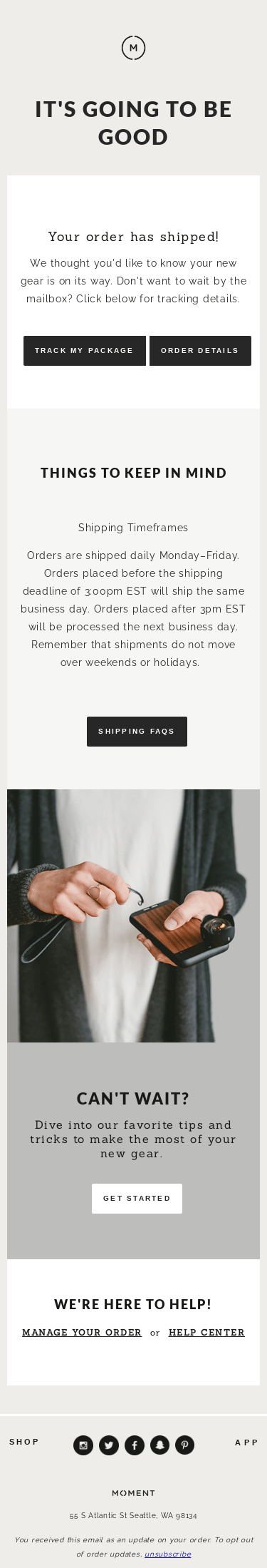 Good things are on the way