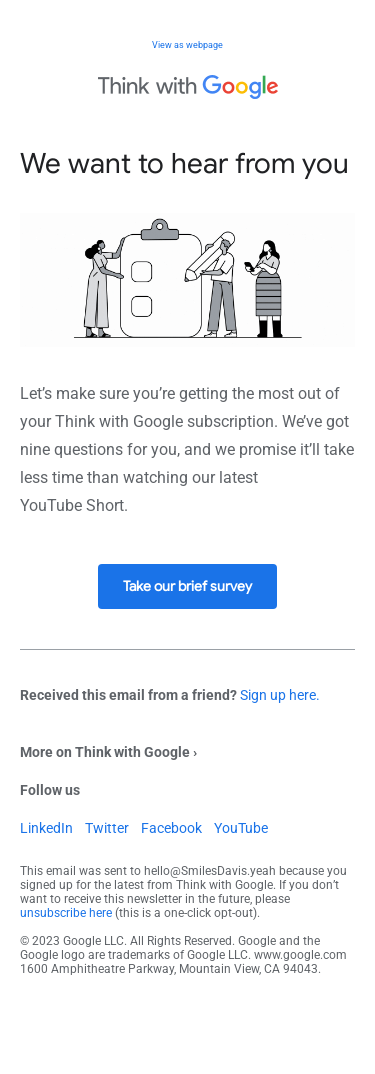 Got opinions? We’re all ears